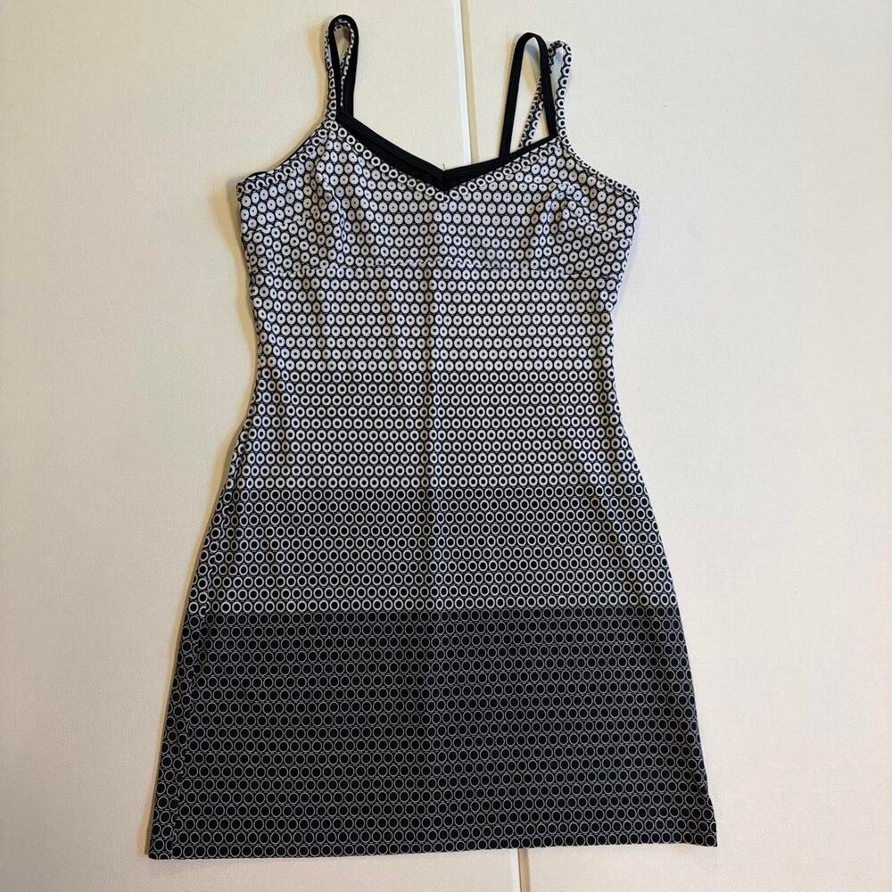Vintage 90s Y2K XOXO Geometric Circle Print Mini Dress